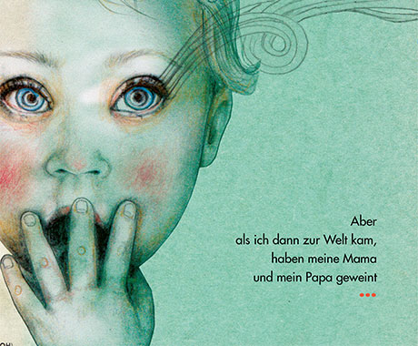 birgit lang - illustration für das buch "du bist da – und du bist wunderschön"
