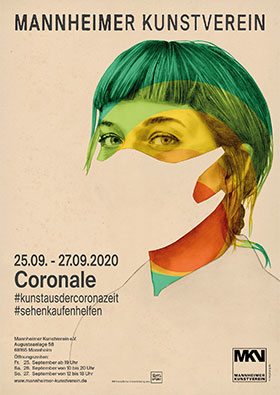 birgit lang - Plakat "Coronale" - Mannheimer Kunstverein