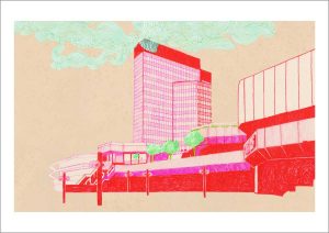 Birgit Lang - Illustration - 360 GRAD LU - Rathaus-Center