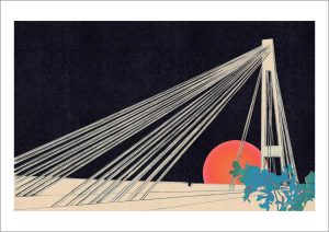 Birgit Lang - Illustration - 360 GRAD LU - Kurt-Schumacher-Brücke