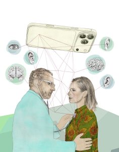 Birgit Lang Illustration - Focus Gesundheit - KI als Unterstützung für Ärzte