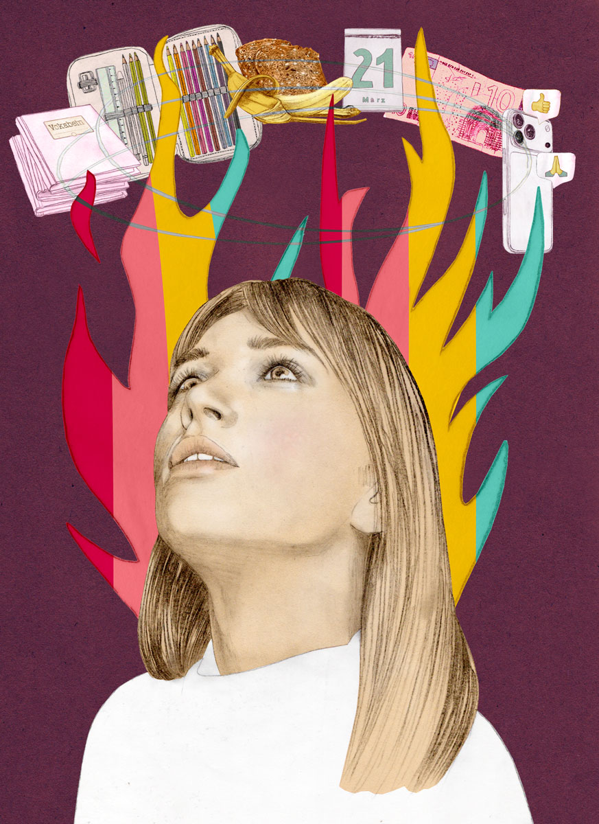 Birgit Lang Illustration - Maxima - Mental Load