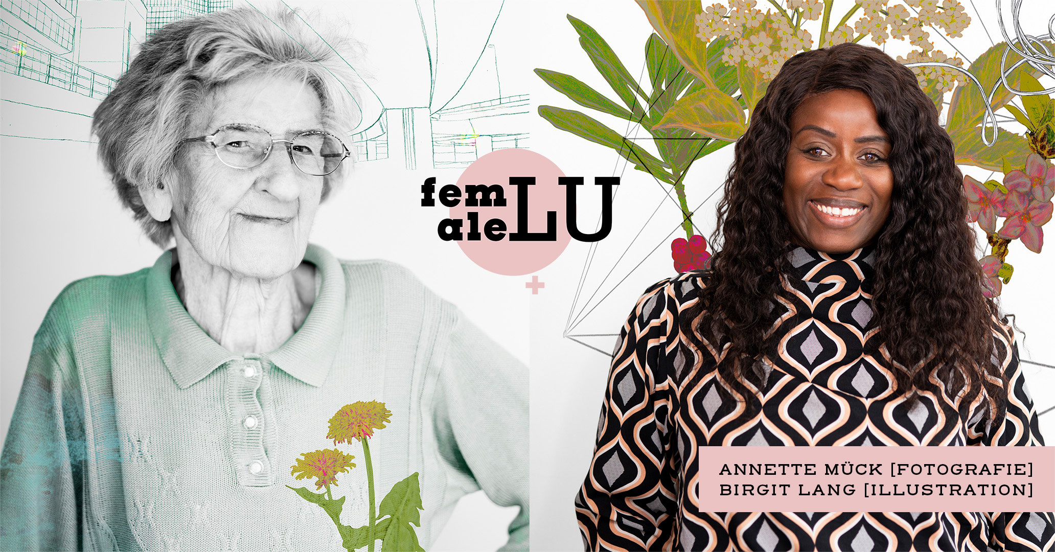 femaleLU - ein Projekt von Annette Mück [Fotografie] und Birgit Lang [Illustration]