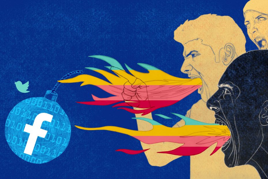 Birgit Lang Illustration - Sonntagszeitung - Hate Speech