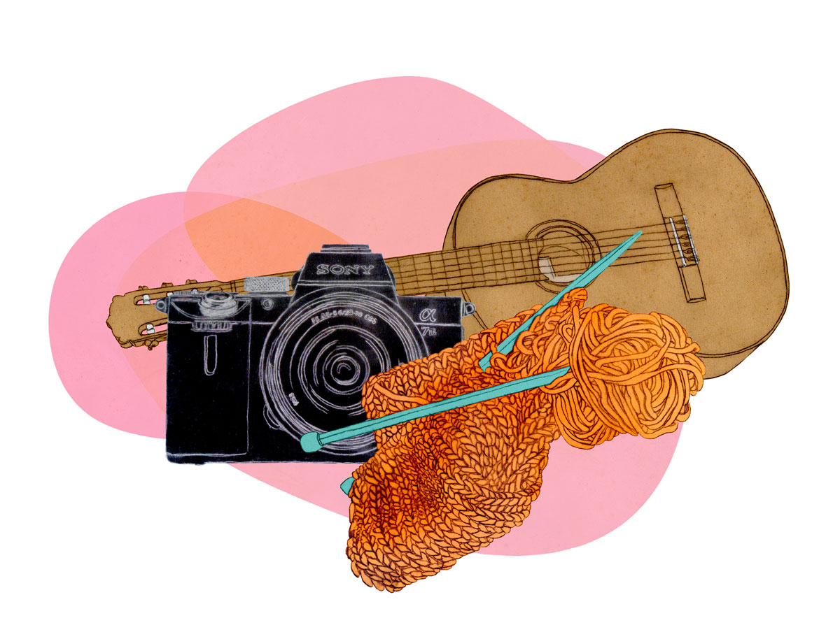 Birgit Lang Illustration - Kundenmagazin der BKK-pulsprivat: Demenz vorbeugen
